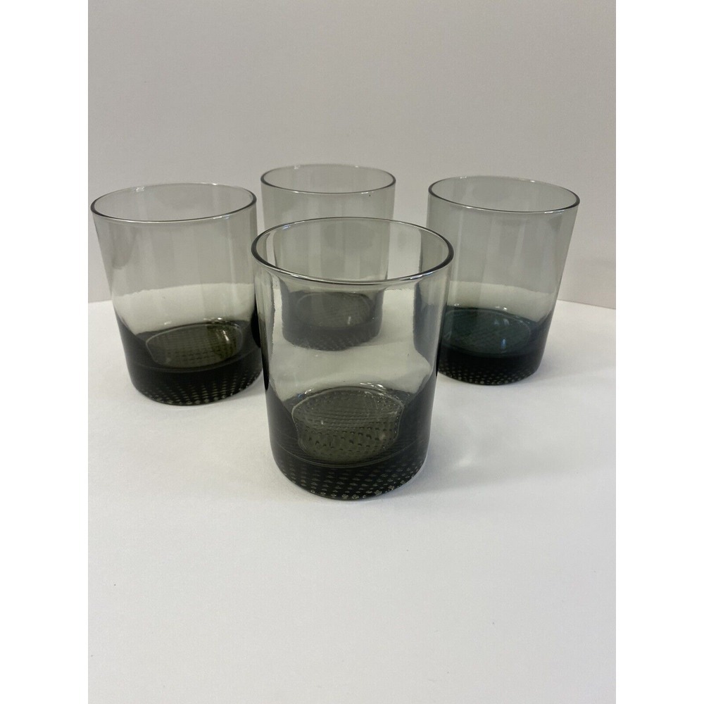 Smoke Colored‎ Whiskey Glasses MCM Set of 4